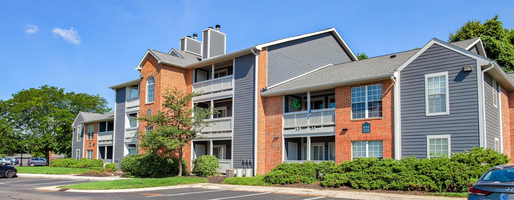 a row of apartments